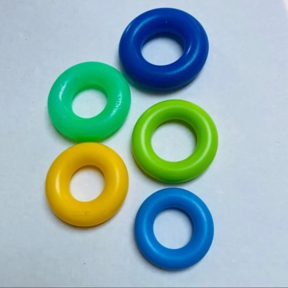 Fisher Price Ring Stacker Kids Toy Rack A Stack Multicolor Rings Learning Yellow - Picture 8 of 8